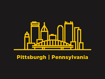 Pittsburgh illustration pennsylvania pittsburgh skyline