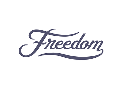 Freedom custom freedom lettering script