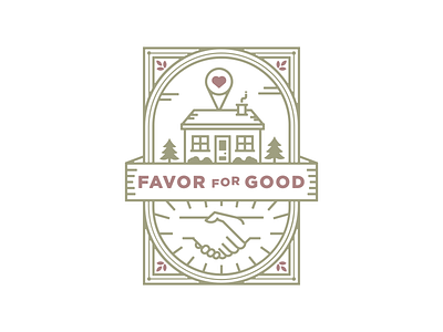 Favor For Good badge charity delivery favor handshake home