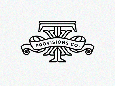 TX Provisions Co. branding flags illustration lockup logo texas