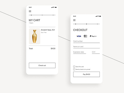 Daily UI #2 | Checkout UI cart checkout dailyui designcheckout graphic pay ui