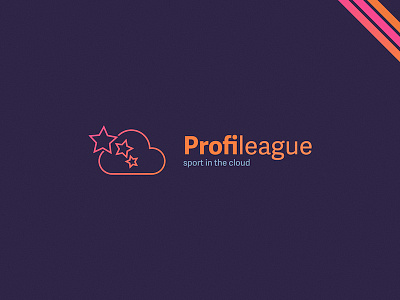 Profileague Branding app brand branding cloud gradient icon identity league logo logotype sport star