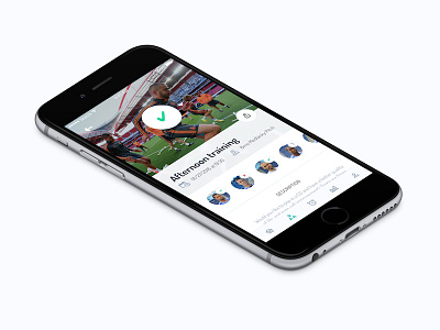 Coach mobile app app application coach event football ios iphone sport training ui ux