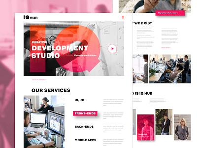 IQ Hub web preview clean development flat studio ui ux web webdesign website