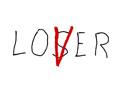 I loved the movie! brand branding funny illustration it lettering logo loser lover movie type typography