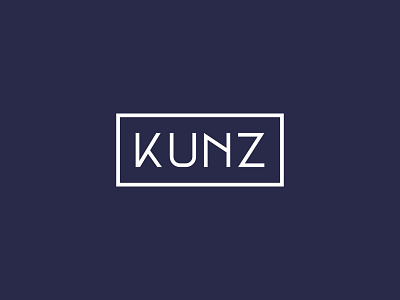 Kunz Logo brand brandbook branding dark design flat logo logotype simple type typography