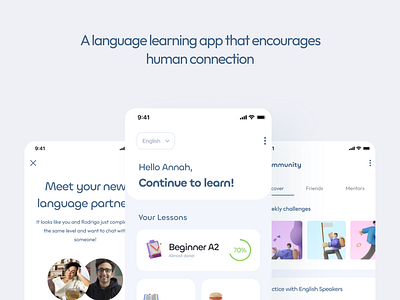 Language Learning App app language language app ui