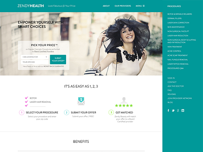 ZendyHealth design web