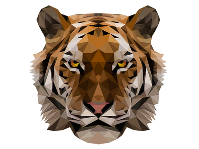 Low Poly Tiger low poly tiger