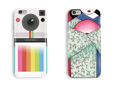 Phone Case Skins case iphone japan kimono mobile mockup phone polaroid