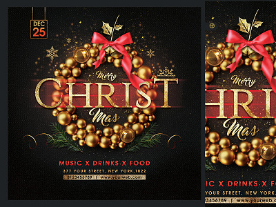 Christmas Flyer ch christmas christmas cards christmas eve christmas flyer christmas party design merry chritmas xmas