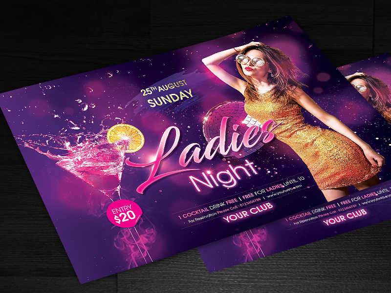 Ladies Night Flyer By Prabin Shrestha On Dribbble