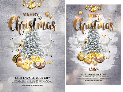 Christmas Flyer amazing christmas flyer christmas party christmas party flyer clean merry christmas white gold white christmas white christmas flyer xmas