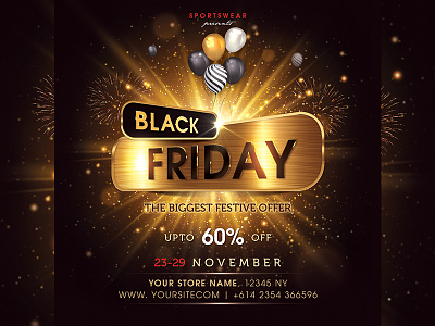 Black Friday black flyer black friday black friday sale blackfriday christmas flyer christmas sale design festive offer holiday sale new year flyer poter shopping