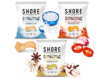 Watercolour food illustration for packaging