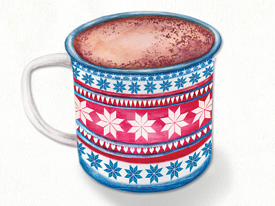 Hot Chocolate comfort cozy drink food illustration hot chocolate warm winter