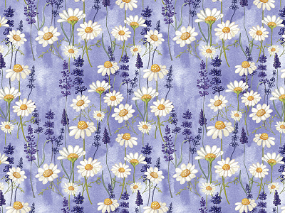 Chamomile And Lavender chamomile herbal lavender pattern relaxation