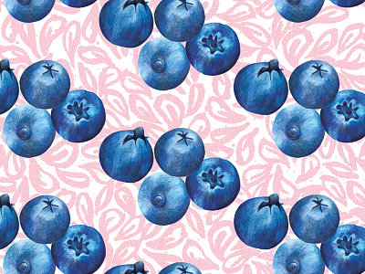 Blueberries antioxidant food berries blue blueberries food illustration food pattern fruit healthy pattern purple superfood