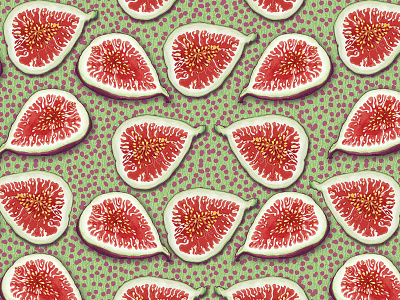 Figs Pattern cooking eating figs food illustration food pattern healthy eating lifestyle