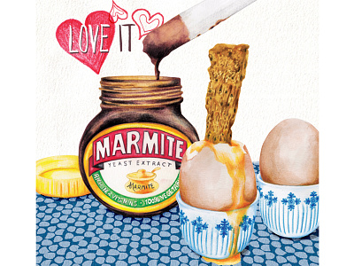 Marmite Soldiers boiled egg and soldiers eggs food food illustration healthy eating lifestyle marmite