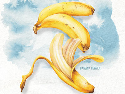 Banana Heaven bananas food illustration fruit healthy eating lifestyle