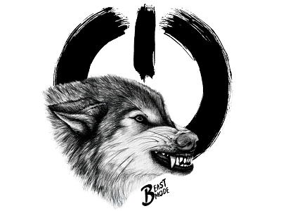 Beast Mode Fitness Illustration animal illustration beast mode fitness gym lifestyle illustration wolf