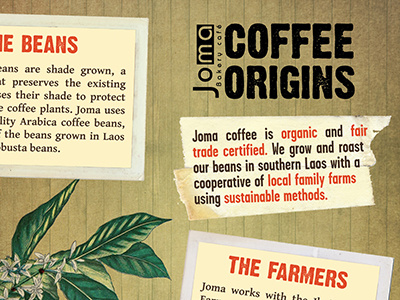 Coffee Origins cafe coffee eco friendly laos poster sustainability