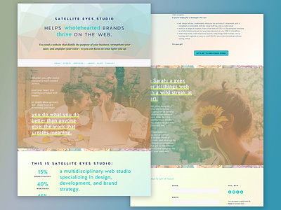 Satellite Eyes Redesign!! custom sites web design web development web studio