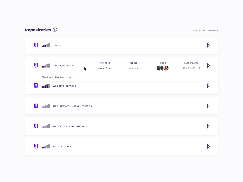 Dev Tools App – hover state developer tools product design desktop app prototype interface