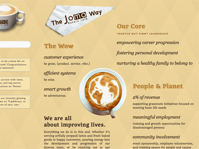 Joma web redesign web design wordpress
