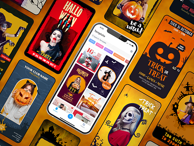 Halloween Templates for Mobile App