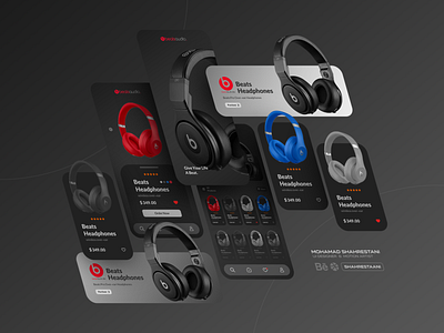 Beats Audio App UI Design animation app branding design dribbble motion graphics ui uidesign uidesigner uisupply uiuxdesign uiuxdesigner ux uxdesign webdesign website