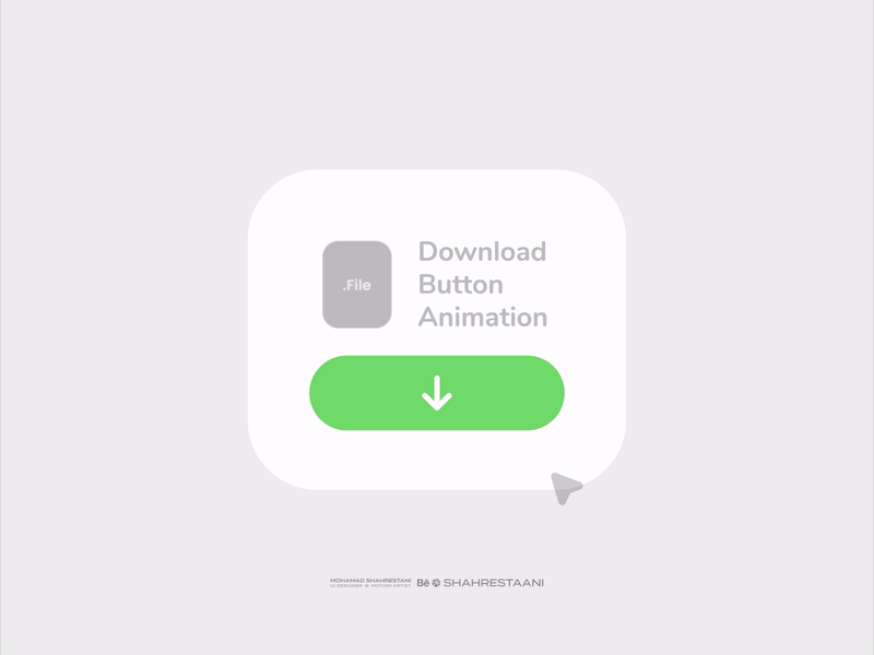 Download Button UI Animation by Mohamad Shahrestani on Dribbble