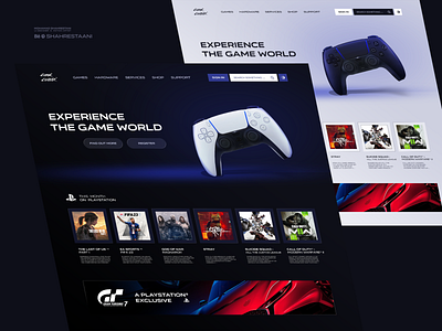 GameCenter Website UI Design