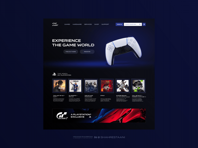 GameCenter Website UI & Motion Design 🎮 aftereffects animation app design game motion graphics ui uidesign uidesigner uisupply uiux useexperince userinterface ux uxdesign uxdesigner uxupply webdesign website