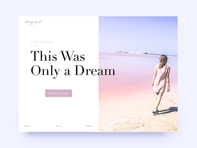 This Was Only a Dream blog clean daily ui minimal pastel pink post summer travel type typography ui