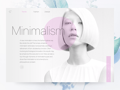 Minimalism beauty blog design fashion interface lifestyle minimal minimalism pastel ui ux web