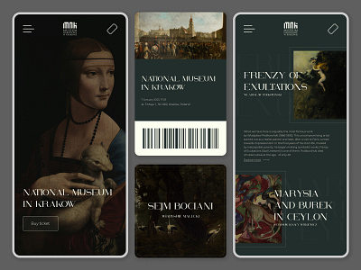 National museum app adaptive app art banner brand branding design exhibition graphic design logo mobile museum painting picture shot ticket travel ui ux