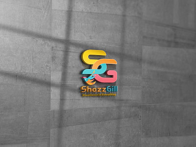 Shazzgill Productions Logo 3d branding corporate identity graphic design logo typography vector