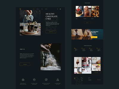Healthy cakes | Desing in minimorphizm style graphic design typography ui ux