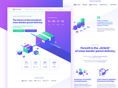 ParcelX - Landing Page