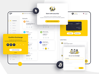 E-wallet Platform altcoin bitcoin blockchain card crypto cryptocurrency design funds ico invest payment ui ux wallet