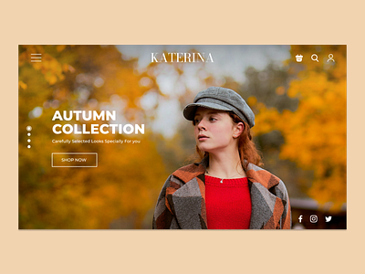 Katerina Autumn Collection - Website Concept