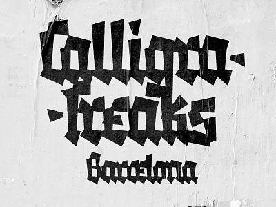 Calligrafreaks Barcelona barcelona calligraphy freaks lettering logotypes typography