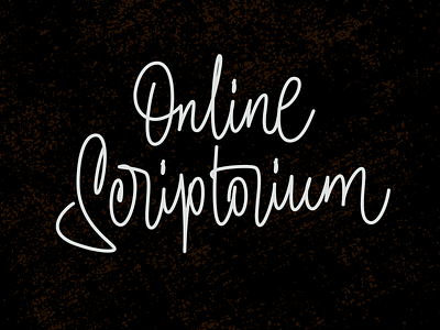 Online Scriptorium calligraphy illustration lettering typography