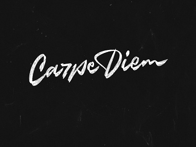 Carpe Diem calligraphy lettering typography