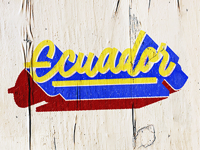 Ecuador art book calligraphy lettering print type