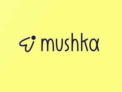 Logo for Mushka art book calligraphy lettering print type