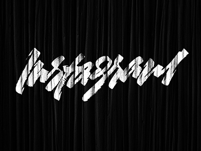 Instagram art calligraphy design font illustration lettering logotypes mural print typography