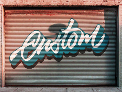 Custom art branding calligraphy custom design font illustration lettering logo logotypes mural print type typography vector